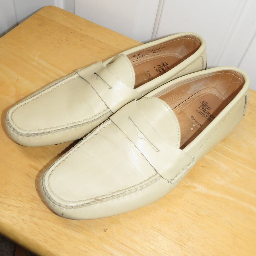 Allen Edmonds Revere Light Beige Driving Penny Slip on Loafer Men's 10B